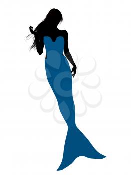 Royalty Free Clipart Image of a Mermaid