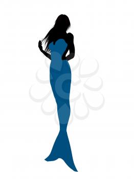 Royalty Free Clipart Image of a Mermaid