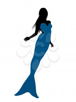 Royalty Free Clipart Image of a Mermaid