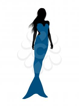 Royalty Free Clipart Image of a Mermaid