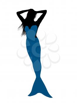 Royalty Free Clipart Image of a Mermaid