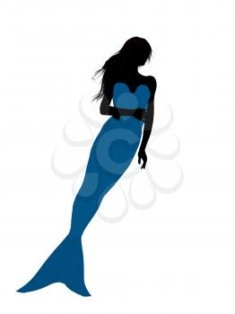 Royalty Free Clipart Image of a Mermaid