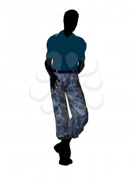 Royalty Free Clipart Image of a Soldier