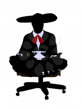 Royalty Free Photo of a Mariachi Man on a Chair