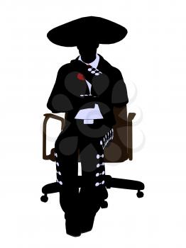 Royalty Free Photo of a Mariachi Man on a Chair