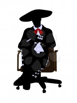 Royalty Free Photo of a Mariachi Man on a Chair