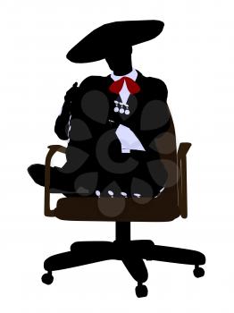 Royalty Free Photo of a Mariachi Man on a Chair