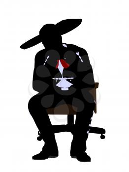 Royalty Free Photo of a Mariachi Man on a Chair