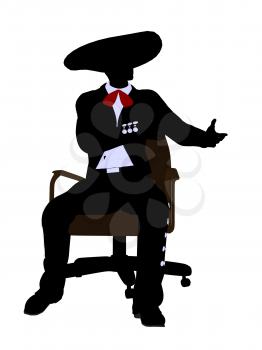 Royalty Free Photo of a Mariachi Man on a Chair