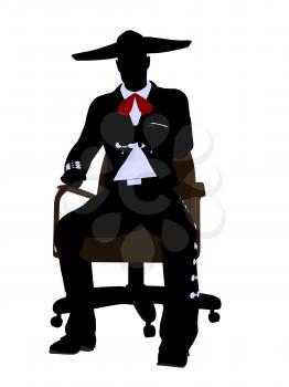 Royalty Free Photo of a Mariachi Man on a Chair