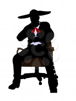 Royalty Free Photo of a Mariachi Man on a Chair