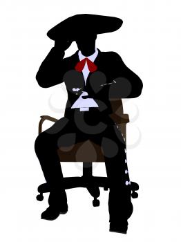 Royalty Free Photo of a Mariachi Man on a Chair