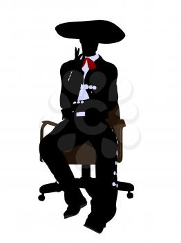 Royalty Free Photo of a Mariachi Man on a Chair