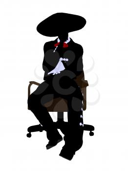 Royalty Free Photo of a Mariachi Man on a Chair