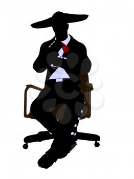 Royalty Free Photo of a Mariachi Man on a Chair