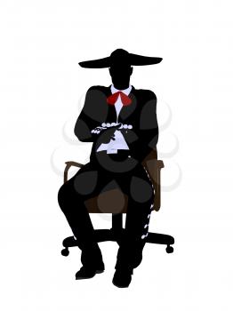 Royalty Free Photo of a Mariachi Man on a Chair