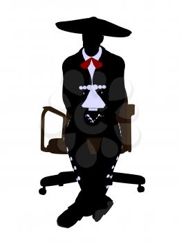 Royalty Free Photo of a Mariachi Man on a Chair