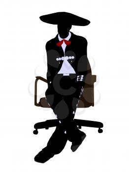 Royalty Free Photo of a Mariachi Man on a Chair