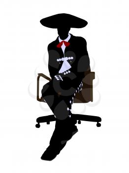 Royalty Free Photo of a Mariachi Man on a Chair