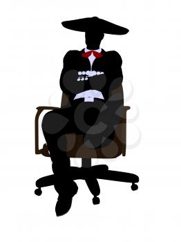 Royalty Free Photo of a Mariachi Man on a Chair