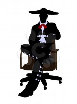 Royalty Free Photo of a Mariachi Man on a Chair