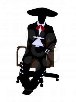 Royalty Free Photo of a Mariachi Man on a Chair