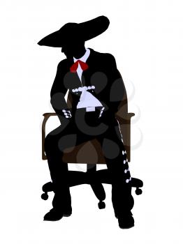 Royalty Free Photo of a Mariachi Man on a Chair