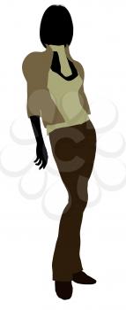 Royalty Free Clipart Image of a Woman