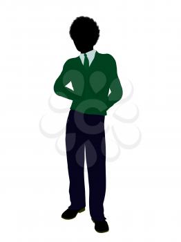 Royalty Free Clipart Image of a Boy