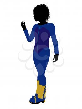 Royalty Free Clipart Image of a Young Boy