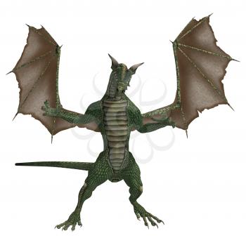 Royalty Free Clipart Image of Dragon