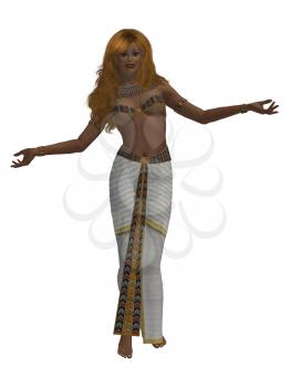 Royalty Free Clipart Image of an Egyptian Woman