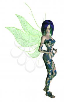 Royalty Free Clipart Image of a Fairy