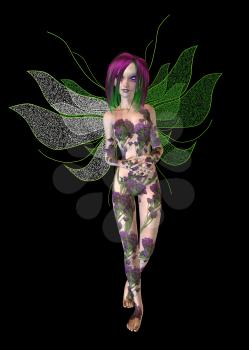 Royalty Free Clipart Image of a Fairy