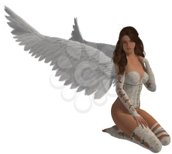 Royalty Free Clipart Image of an Archangel