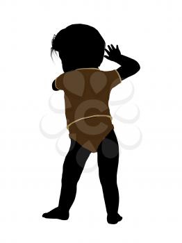 Royalty Free Clipart Image of a Baby