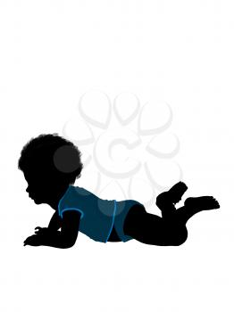 Royalty Free Clipart Image of a Baby