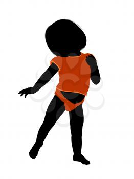 Royalty Free Clipart Image of a Baby