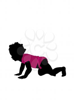 Royalty Free Clipart Image of a Baby
