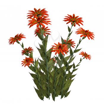 Royalty Free Clipart Image of a Group of Flowers