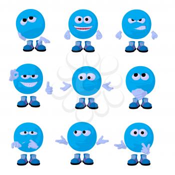 Royalty Free Clipart Image of Emoticons