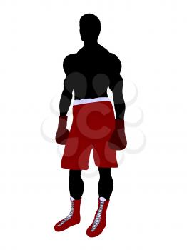 Royalty Free Clipart Image of a Boxer