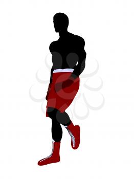 Royalty Free Clipart Image of a Boxer