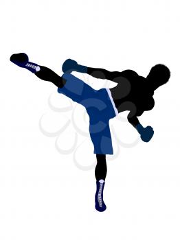 Royalty Free Clipart Image of a Boxer