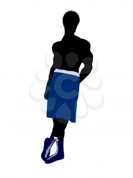 Royalty Free Clipart Image of a Boxer