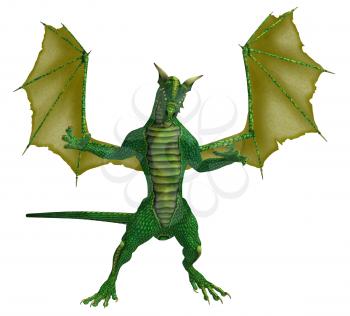 Royalty Free Clipart Image of Dragon