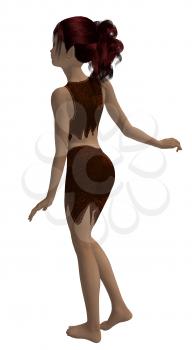 Royalty Free Clipart Image of a Young Girl