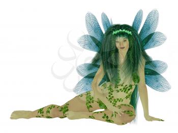 Royalty Free Clipart Image of a Fairy