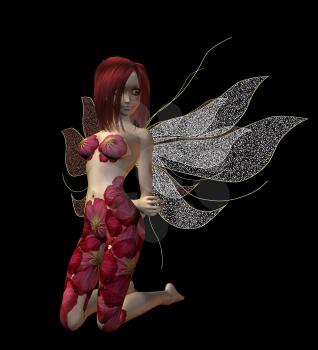 Royalty Free Clipart Image of a Fairy