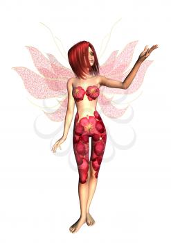 Royalty Free Clipart Image of a Fairy